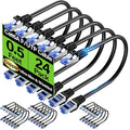 Cat6A Ethernet Cable Shielded 10Gbps 0.5 ft, Slim Shielded Ethernet Cable Cat 6 by Unknown