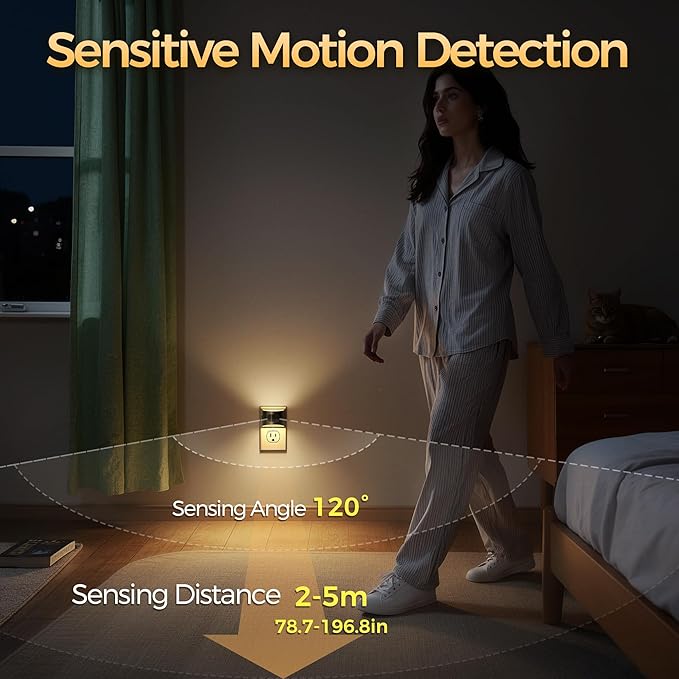 DORESshop LED Night Light, Night Lights Plug into Wall, 3 Color Temperatures - Image 3