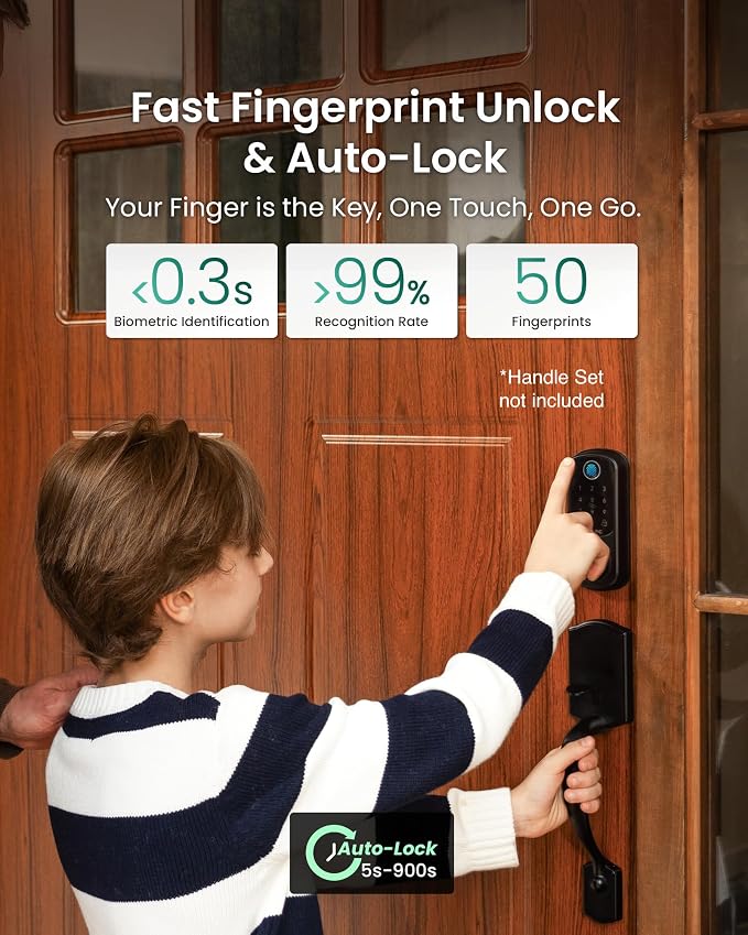 DESLOC Smart Door Lock B200, Smart Deadbolt Lock, Keyless Entry Door Lock - Image 4