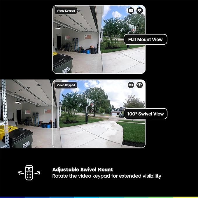 myQ Smart Garage Starter Kit: Garage Door Video Keypad + Wired Power Adapter - Image 7