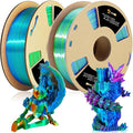 LOVOON Silk PLA 3D Printer Filament Bundle 2 KG, PLA Filament 1.75mm, Shiny by LOVOON