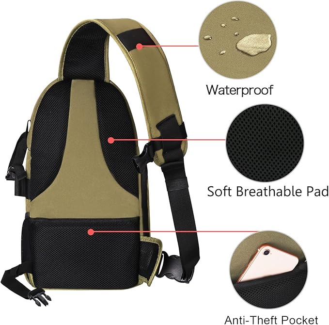 MOSISO Camera Sling Bag, DSLR/SLR/Mirrorless Camera Case Shockproof Photography - Image 4