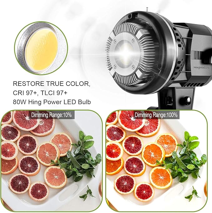 GVM 80W Photo Studio Lighting Kit, LED Video Light - Image 3