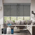SmartWings Motorized Roller Shades 5% Openness Work by SmartWings