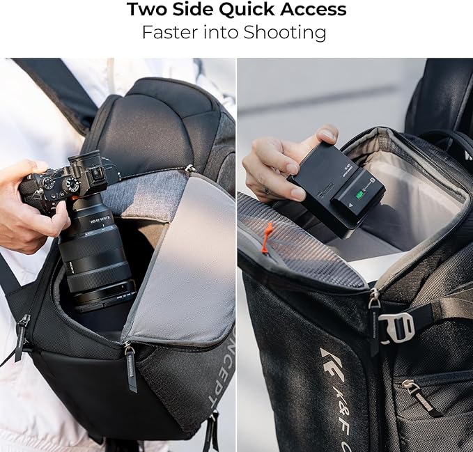 K&F CONCEPT Professional Camera Backpack, Large Photography Backpack Expandable - Image 4