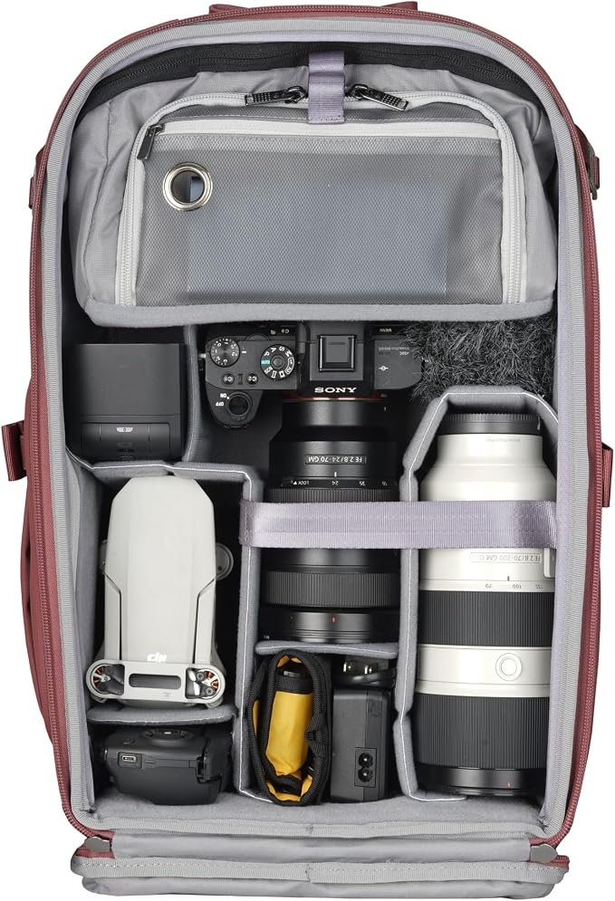 VANGUARD VEO Metro B25L Camera & Everyday Backpack – Fits 70–200mm Attached - Image 3