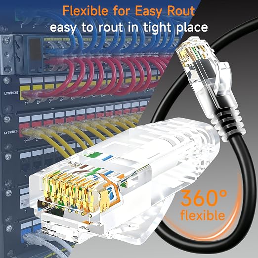 Cat6 Ethernet Patch Cable 1 ft, Cat6 Patch Cable - Image 3