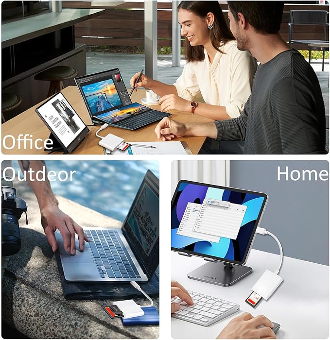 USB C SD Card Reader, Type C SD Card Reader, Supports SD and MicroSD Memory - Image 7