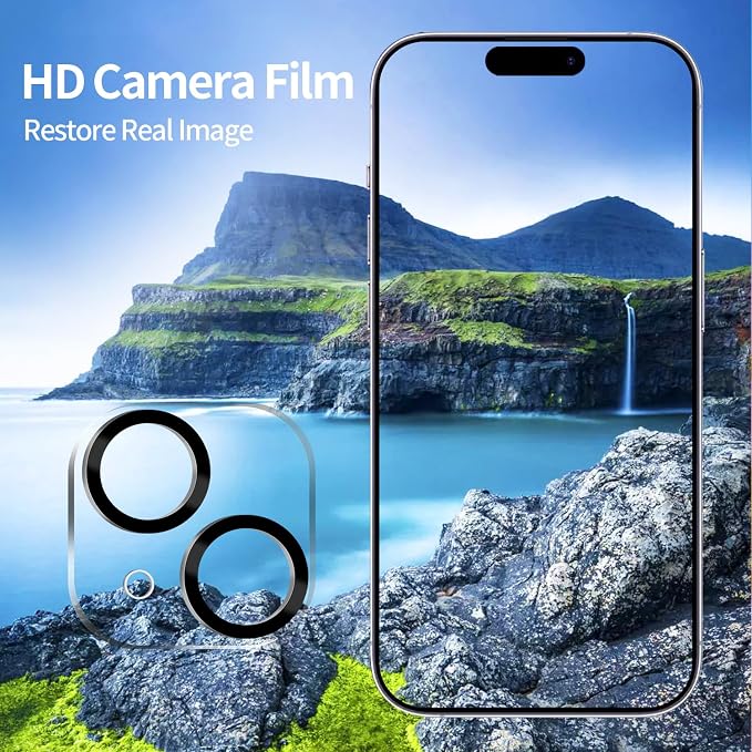 PEHAEL 2+2 Pack for iPhone 15 Plus Privacy Screen Protector - Image 5