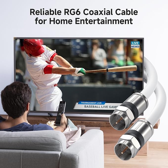 Cable Matters RG6 Coaxial Cable - 6ft - Image 2