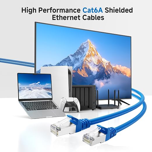 Cable Matters 10Gbps Snagless Shielded Cat 6A Ethernet Cable - 25ft - Image 2