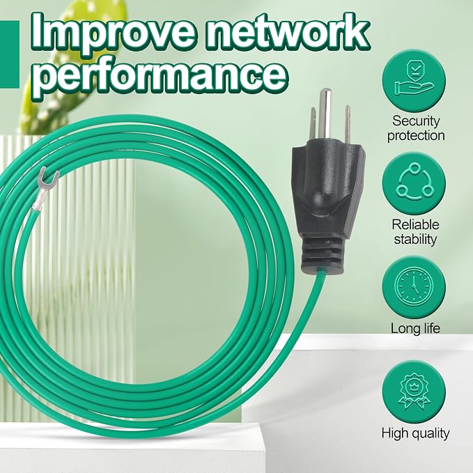 6.6 Ft Shielded Ethernet Patch Panel Bond & Ground Extension Wire Adapter - Image 3