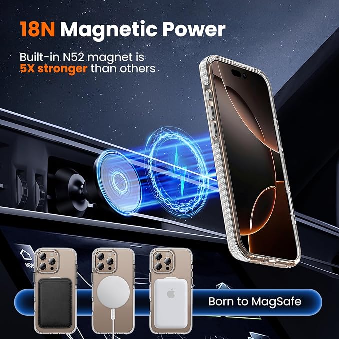 toushion 3 in 1 for iPhone 16 Pro Case Clear - Image 4