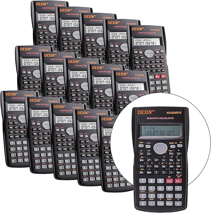 24 Pack Scientific Calculators, 2 Line Engineering Large Display Scientific by CutChaosKeepCreating