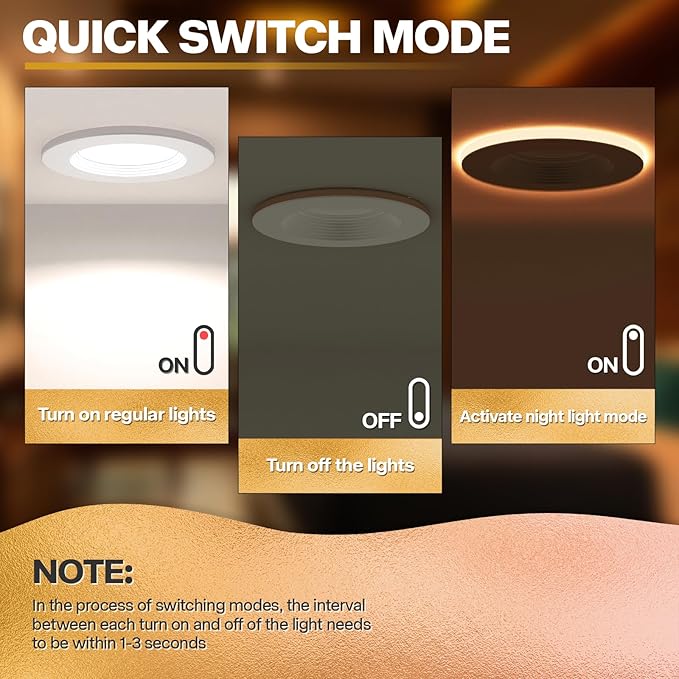 12 Pack 5/6 Inch LED Can Lights - Image 6