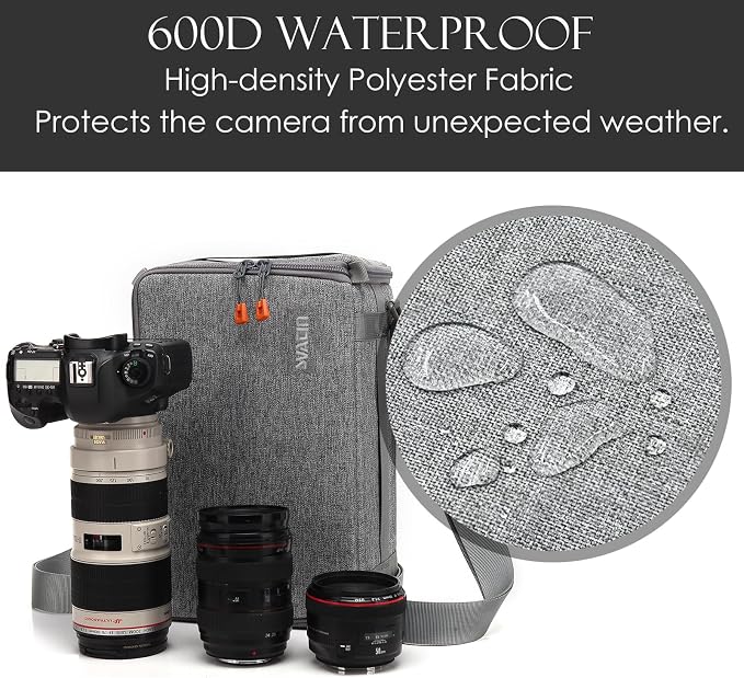 Camera Insert Bag, Shockproof &Pressure-proof Dual Opening Padded Camera Lens - Image 2