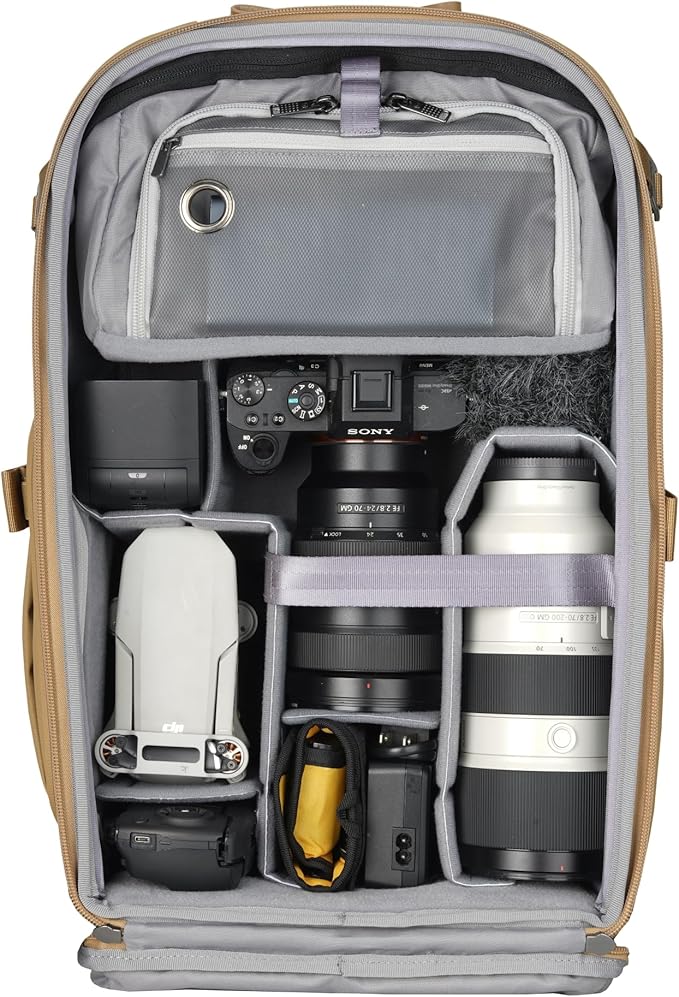 VANGUARD VEO Metro B25L Camera & Everyday Backpack – Fits 70–200mm Attached - Image 3