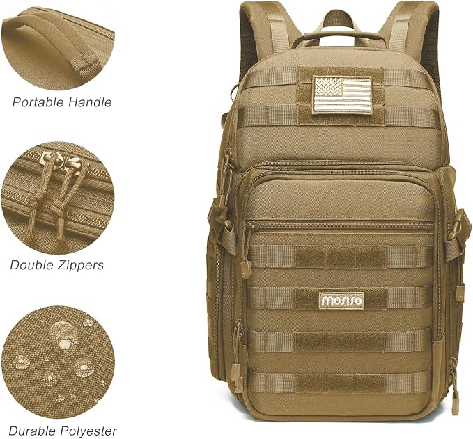 MOSISO Camera Backpack, DSLR/SLR/Mirrorless Tactical Camera Bag Case - Image 5