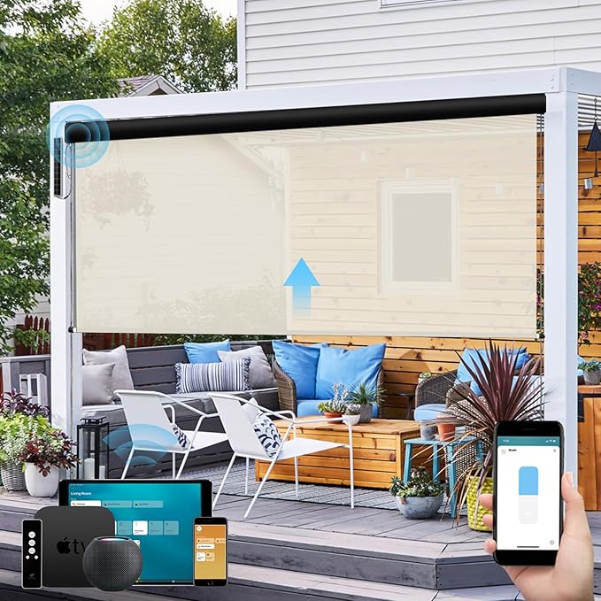 SmartWings Motorized Outdoor Shades by SmartWings