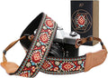 Padwa Lifestyle Red Vintage Embroidered Camera Strap by PadwaLifestyleCameraStrap