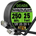 GEARit Cat 6 Outdoor Flat Ethernet Cable Direct Burial Rated LLDPE Jacket by GEARit