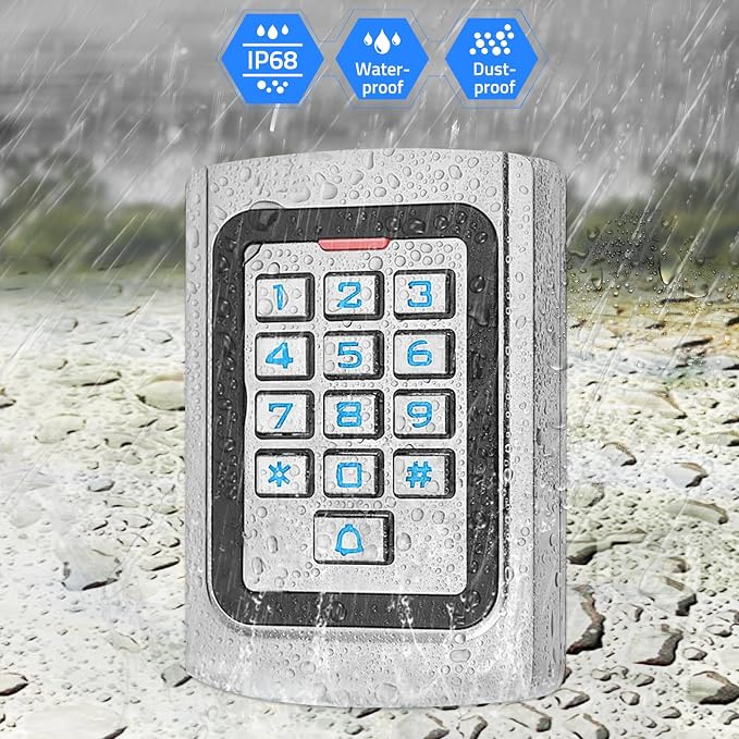 WiFi Access Control Keypad, 12V DC Wireless WiFi TUYA Door Keypad, PIN Code & - Image 7