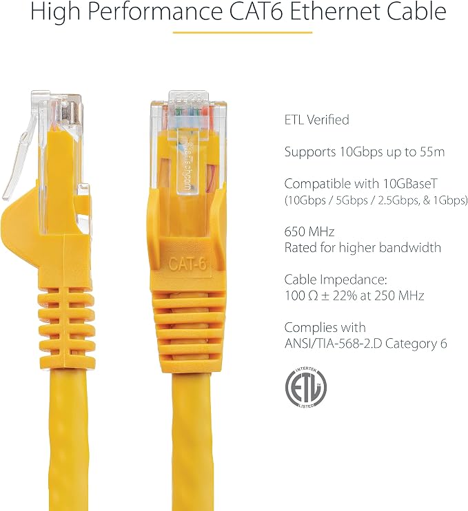 StarTech 6ft CAT6 Ethernet Cable - Image 2