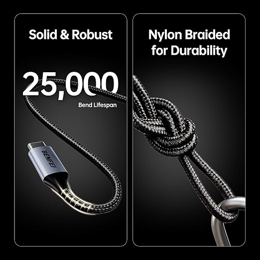 BENFEI USB B to USB C Printer Cable 6.6ft, Nylon Braided, Premium Aluminium - Image 7