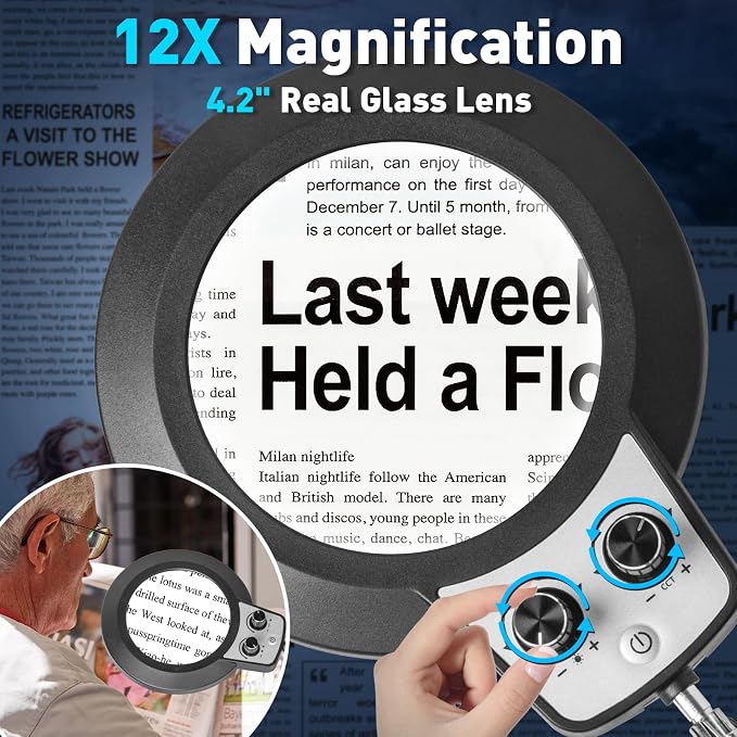 KIRKAS 12X Magnifying Glass - Image 3
