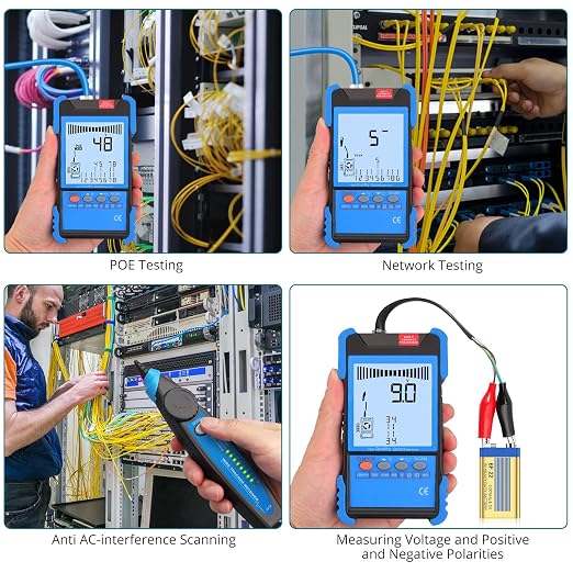 Network Cable Tester with NCV, Poe Cable Tracker Ethernet Cable Finder - Image 7