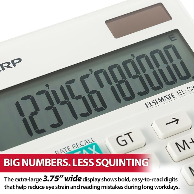 Sharp EL-334WB Business Calculator - Image 2