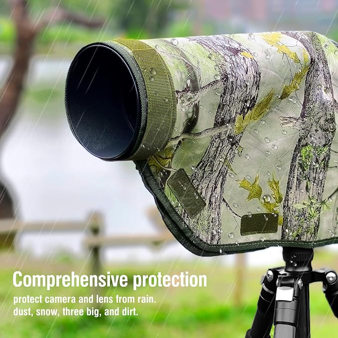 Camera Rain Cover with Openable Viewing Window & Strap Mountable Design - Image 6