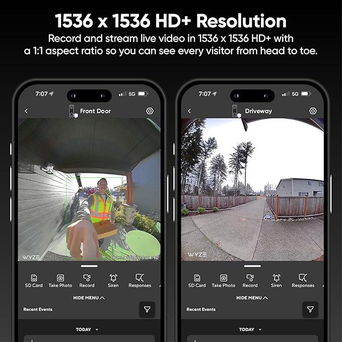 Wyze Battery Video Doorbell Wireless Camera, 1536x1536 HD+ - Image 4