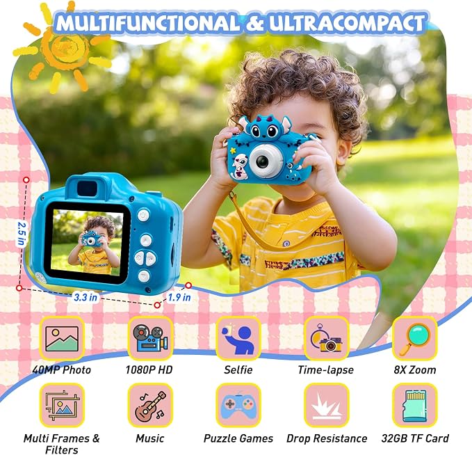 Kids Camera Toddler Digital Camera Little Girls Toy Camera - Image 2