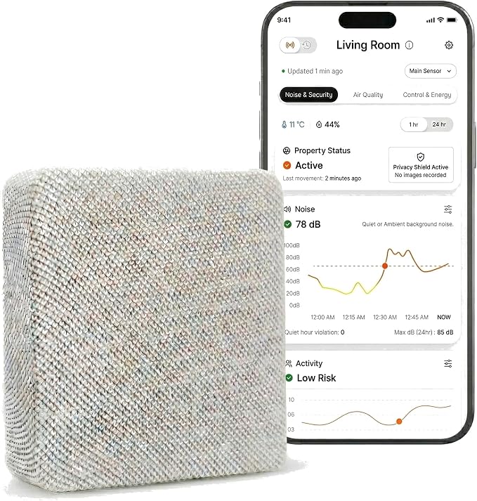 Layla Noise Monitoring Device for Airbnb, Office & Home | Noise & Occupancy by LaylaEco