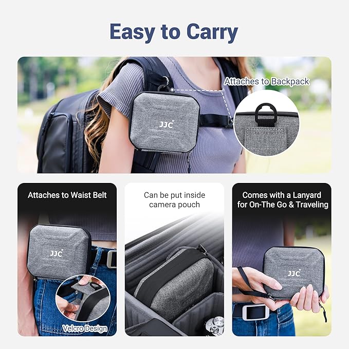 JJC Hard Lens Filter Pouch, 4-Pocket Filter Case - Image 4