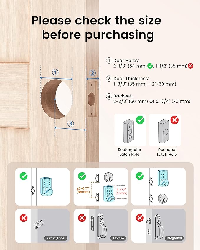 HIDALIFE Keyless Entry Door Lock - Image 2