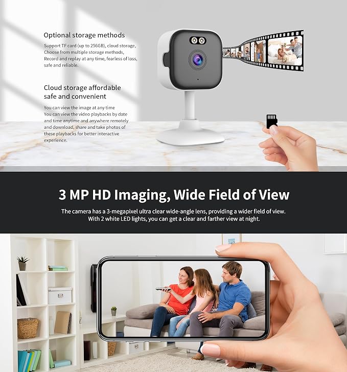 EVERSECU 5Ghz WiFi Camera 2K, Indoor Home Security Cameras - Image 4