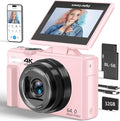 4K Digital Camera for Photography, 64MP Vlogging Camera for YouTube by TaketheCameraTaketheWorld
