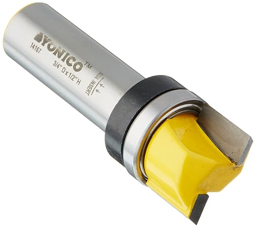 YONICO Router Bits Pattern Bit Flush Trim 3/4-Inch Diameter 1/2-Inch Shank 14167 by Yonico
