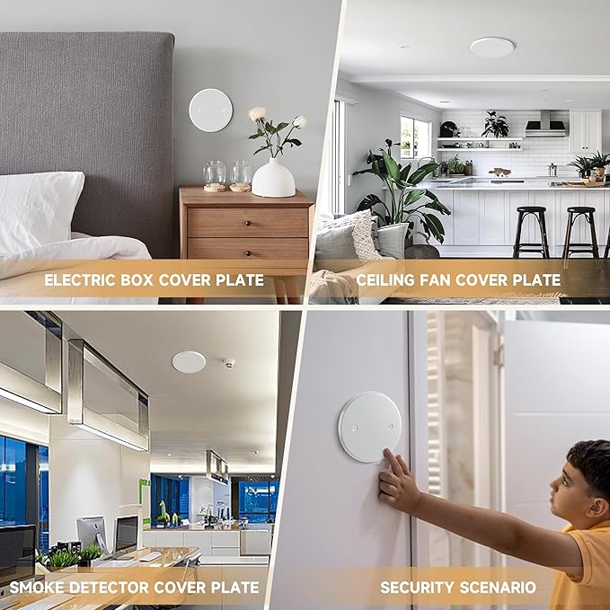 Ceiling Cover Plate, 5 Inch Round Electrical Box Cover Plate - Image 6