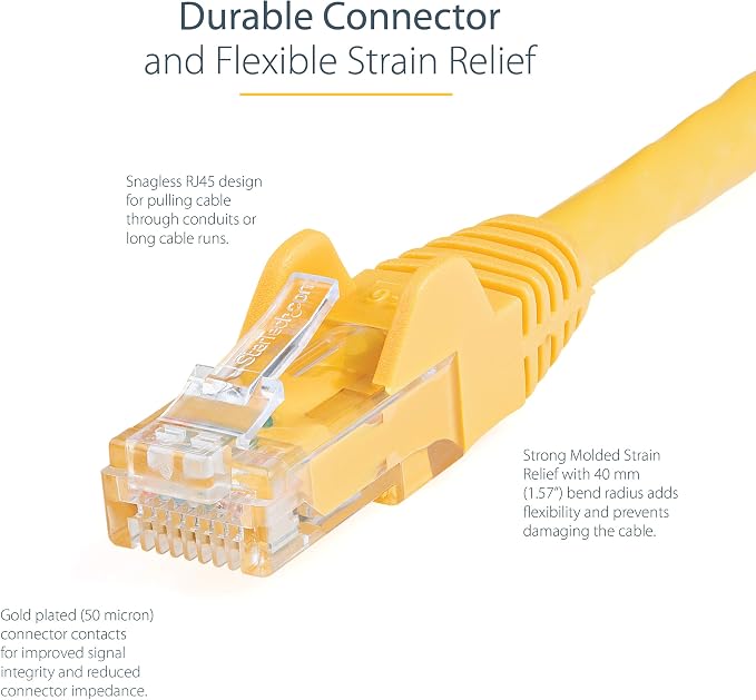 StarTech 3ft CAT6 Ethernet Cable - Image 3