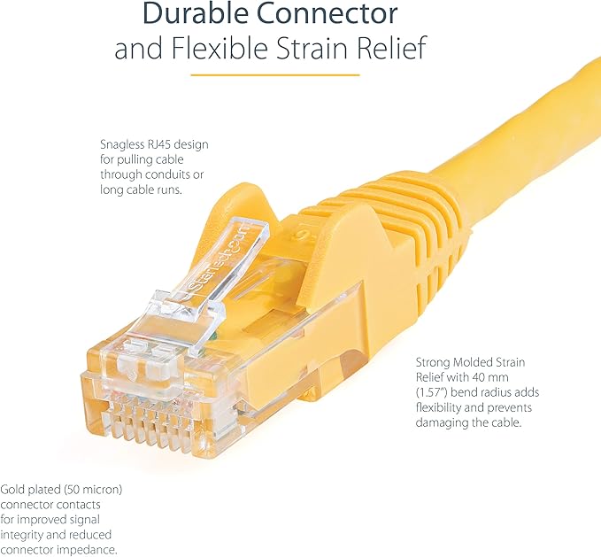 StarTech 9ft CAT6 Ethernet Cable - Image 3