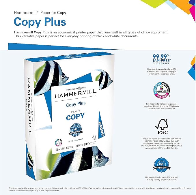 Hammermill Printer Paper, 20 lb Copy Paper, 11 x 17-5 Ream - Image 3