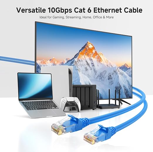 Cable Matters 10Gbps Snagless Cat 6 Ethernet Cable - 40ft - Image 2