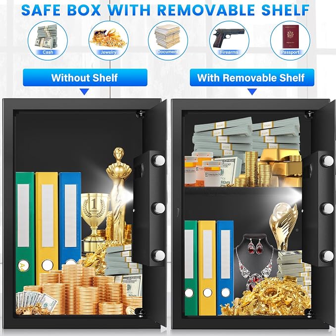 Large Home Safe 3.3 Cuft, Digital Security Safe Box - Image 4