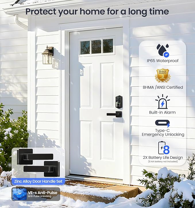 Veise VE027-L Built-in WiFi Smart Lock - Image 8