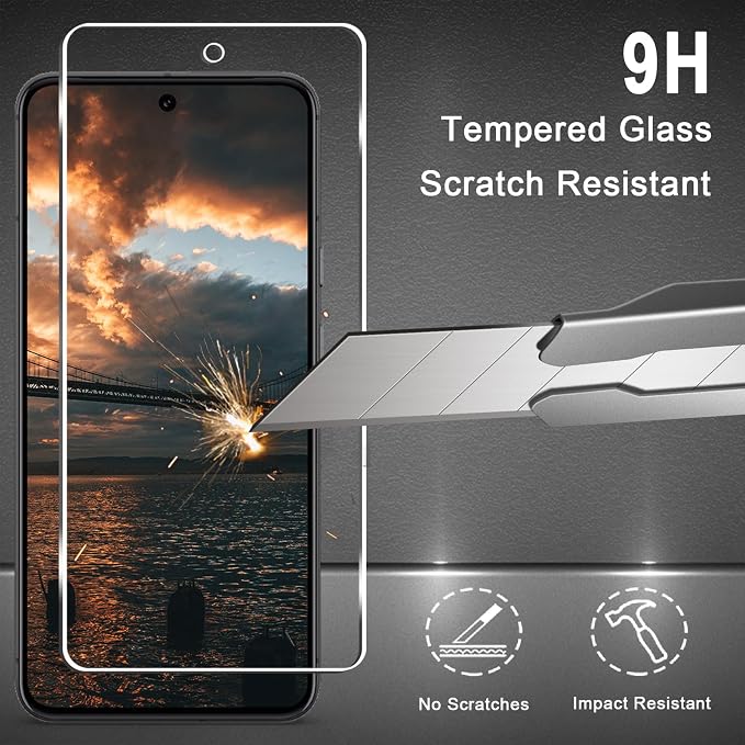 Pixel 8 Screen Protector + Camera Lens Protector, 9H Tempered Glass, - Image 3