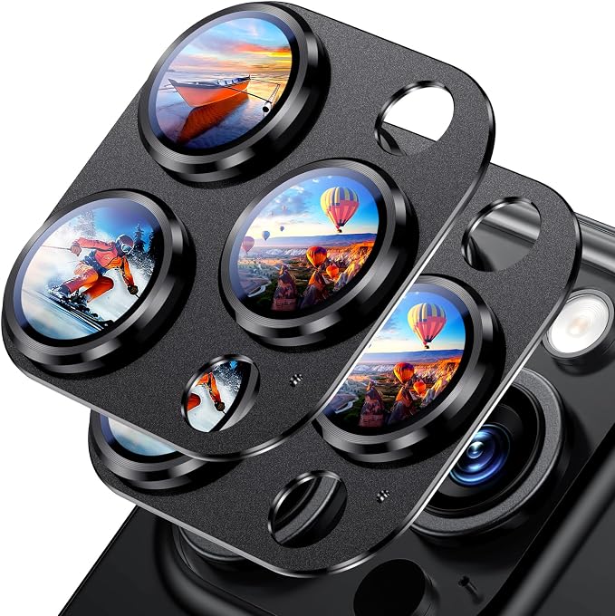 Uyiton Compatible with Phone 16 Pro/Phone 16 Pro Max Camera Lens Protector - Image 2