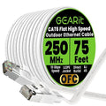 GEARit Cat 6 Outdoor Flat Ethernet Cable Direct Burial Rated LLDPE Jacket by GEARit